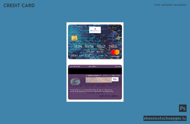 Liechtenstein Neue Bank AG bank mastercard sample preview
